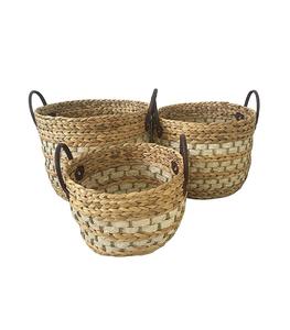 Cesta de Jacinto de Agua Hecha a Mano para Almacenamiento Multiusos en el Hogar, que Ofrece un Uso Práctico y Decorativo - Product Image 6