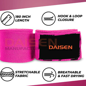 Vendas de boxeo de alta calidad más vendidas, cómodas y ajustables con soporte para la muñeca - Product Image 4