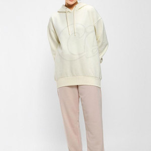 Ropa de calle Sudaderas con capucha de mujer de último diseño Sudaderas con capucha de mujer de color sólido Sudaderas con capucha de talla grande para mujer - Product Image 4
