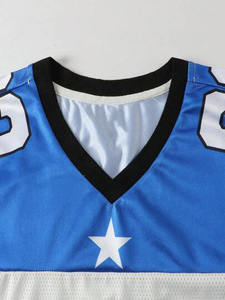 Venta al por mayor de camisetas de fútbol de moda de secado rápido de alta calidad 100% Camiseta de algodón para los hombres de ajuste suelto impreso fútbol malla Jersey - Product Image 4