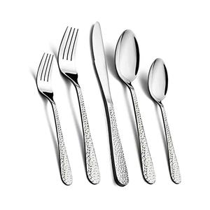 Vaisselle de luxe en acier inoxydable métal banquet de mariage couverts polis argentés ensembles de couverts de style moderne en acier inoxydable - Product Image 2