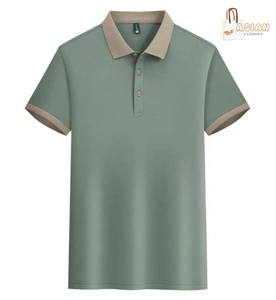 T-shirt de sport athlétique pour homme en polyester/coton à séchage rapide, motif uni, vêtements de sport personnalisés, tricoté, vente en gros - Product Image 1