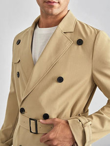 Manteau long d'hiver pour homme, de haute qualité, personnalisé OEM, uni, teint, best-seller 2026, prix bas, fabriqué en usine - Product Image 4