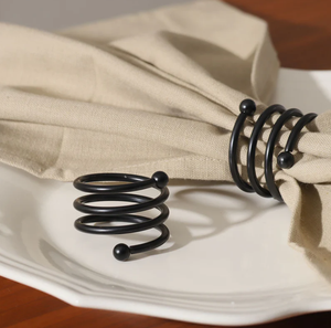 Elegant classic occasion <b>party</b> <b>napkin</b> ring holder wedding dinner table decoration tissue paper holder home dining table decor - Product Image 4