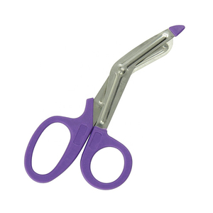 Tijeras de vendaje manuales personalizadas, tijeras de utilidad de acero inoxidable de lona de enfermera, mango de plástico - Product Image 2