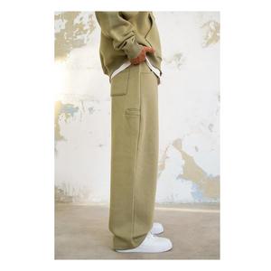 Ensemble survêtement d'hiver pour homme, pantalon de survêtement et sweat-shirt à capuche, sweat-shirt sportif personnalisé, 100% coton - Product Image 2