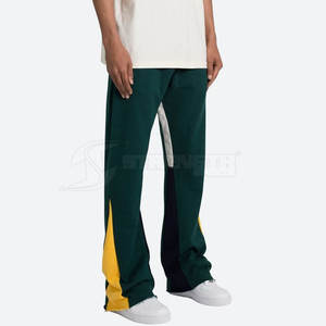 Private Label Men Flare <b>Trouser</b> Solid Color Men Flare <b>Trouser</b> Side Pockets Flare <b>Trouser</b> For Sale - Product Image 4