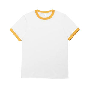 Vente en gros de t-shirts d'été 100% coton pour hommes personnalisés manches de sonnerie surdimensionnées anti-rides tricotés logo de votre propre marque Service OEM - Product Image 3