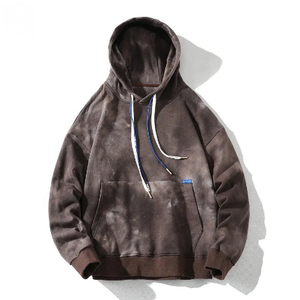 OEM venta al por mayor personalizado Vintage ácido lavado Sudadera con capucha 100% algodón Tallas grandes 6XL Tie-Dye pulóver Sudadera Capucha hombres invierno ODM suministro - Product Image 5