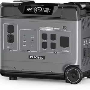 OUKITEL BP5000 PRO MAX Portable Power Station 5000W Universal Voltage 5120WH Emergency Solar Generator <b>Home</b> <b>Backup</b> Device - Product Image 1