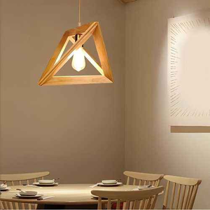 Luz colgante de techo de madera minimalista hecha a mano de nuevo diseño, artesanía interior al por mayor en India por tradebit - Product Image 1