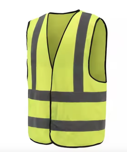 เสื้อกั๊กนิรภัยสะท้อนแสงสำหรับทุกเพศเสื้อกั๊กนิรภัยแบบมีซิปด้านหน้าออกแบบโลโก้ได้ตามต้องการ - Product Image 6