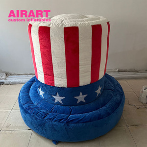 Chapeau gonflable en fourrure de cirque de Noël pour la décoration de scène - Product Image 2