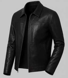Dernier design confortable 2025 Veste en cuir pour homme de haute qualité à col rabattu avec manches longues Vestes pour hommes - Product Image 5