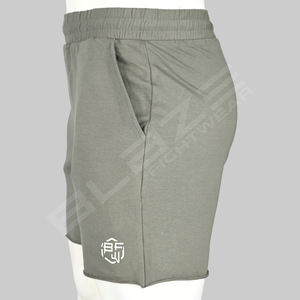 Pantalones cortos de gimnasio atléticos de estilo callejero para hombre, ropa deportiva informal de secado rápido, patrón sólido con bolsillos, venta al por mayor ecológica - Product Image 3