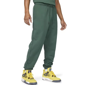 Verde oscuro 100% algodón hombres elásticos en blanco Jogger pantalones transpirables correr Joggers para Hombres estilo liso trajes/conjuntos - Product Image 2