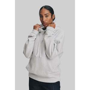Sudadera con Capucha de Corte Holgado 3010, Color Gris Claro y Azul Marino, Sudadera Corta con Estampado, Talla XL - Product Image 3