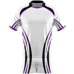 Tenue de rugby au design unique, nom et logo d'équipe personnalisés, nouvelle arrivée pour adultes, respirante, 100% polyester, ensembles de tenues de rugby - Product Image 6