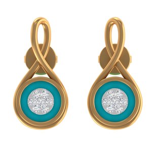Delicado Juego de Colgante de Oro Fino de 18K para Mujer, Joyería de Diseño Tradicional con Pendientes a Juego para Bodas y Fiestas - Product Image 3
