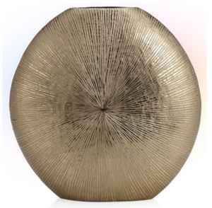 Jarrón Decorativo de Metal Texturizado Chapado en Oro al por Mayor, Diseño Moderno para el Hogar, Macetero de Flores Hecho a Mano de Lujo para Decoración - Product Image 6