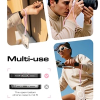 LISEN 2025 60W USB C Anti-vol Sangle de téléphone réglable Lanière de sécurité pour téléphone avec câble USB C 60W pour téléphone portable