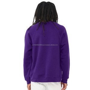 Bella Toile Hommes Polaire Violet Profond Sweat Chaud Pull Hiver Coton Violet Pull - Product Image 3