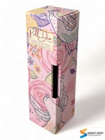 Boîte à sous-vêtements élégante et moderne, esthétique, avec logo personnalisé imprimé, en plastique transparent PP, jetable, en papier kraft pliable, cosmétique de luxe