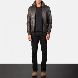 Chaqueta Clásica para Hombre 2026, Modelo Inventors, Color Borgoña, Cuero Genuino, Impermeable, Transpirable, Cortavientos, con Capucha, Tejida, 100g, Corte Regular - Product Image 1