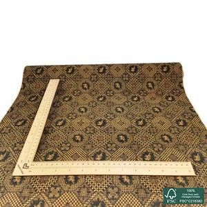 Tissu en liège naturel imprimé, écologique, fin, cuir de liège naturel, nouveau design imprimé, imperméable pour sac - Product Image 3