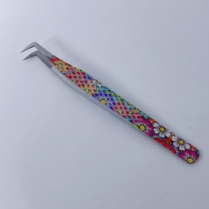 Pinces à épiler pointues en acier inoxydable pour extensions de cils - Product Image 2