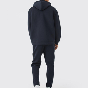 100% Cotton Fleece Men's <b>Tracksuit</b> Hoodie Set Custom Printed Jogging Sweat Suit From Pakistan for Winter - Product Image 2
