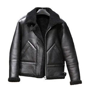 2025แจ็คเก็ตหนังแท้สำหรับผู้ชาย, โลโก้ด้านหน้าน้ำหนักเบาเป็นมิตรต่อสิ่งแวดล้อมหนังแท้ใหม่สำหรับฤดูหนาว - Product Image 1