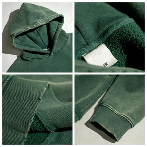 กางเกงวอร์มผ้าหนา 355gsm คุณภาพสูง ซักแบบ Stone Washed พร้อมซิปและฮู้ด สกรีนโลโก้ตามสั่ง ชุดวอร์มฤดูหนาวแบบสวมหัว สไตล์พิมพ์ลาย - Product Image 5