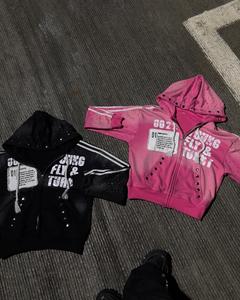 ชุดวอร์มสองชิ้นสำหรับผู้ชายชุดวอร์มปักลายสำหรับฤดูหนาวชุดวอร์มแบบรูดซิป - Product Image 4