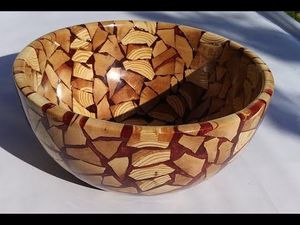 MODERN LINKED DECOR HANDMADE NATURAL WOODEN AND RESIN SALAD BOWL Good Quality for <b>Home</b> and Restaurant Use for Parties - Product Image 3