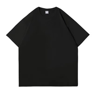 เสื้อยืดผู้ชายผ้าเจอร์ซีย์แขนสั้นใยไผ่ผสมฝ้ายเนื้อหนัก ย้อมสีสำเร็จรูป ระบายอากาศได้ดี เหมาะสำหรับใส่เที่ยวเล่นกลางแจ้งในฤดูร้อน สไตล์สตรีทแวร์ - Product Image 1