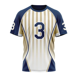 Camisetas deportivas de diseño personalizado de calidad superior para hombre, Media manga con cuello redondo, última tela de punto con estampado de sublimación - Product Image 4