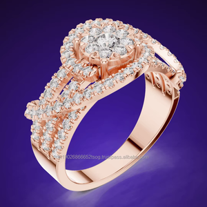 Sames jewels 14K Moissanite/Cubic Zirconia/ CVD Lab crecido 14K/18K/22K/925 Anillos de plata para anillos de compromiso de diamantes hechos a medida - Product Image 1