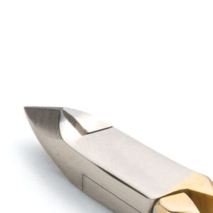 Pinza para cutículas de uñas para manicura, medio oro, cuchillas de acero inoxidable, pedicura, pinza para cutículas de uñas de un solo resorte - Product Image 5