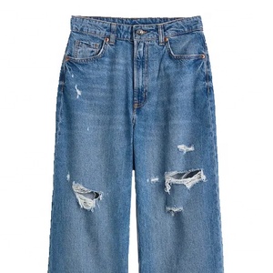 Venta al por mayor de pantalones vaqueros personalizados de las mujeres estiramiento de cintura alta transpirable Skinny Jeans Pantalones de las mujeres lápiz pantalones sueltos - Product Image 2