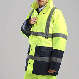 แจ็กเก็ตฤดูหนาวมาใหม่สำหรับผู้ใหญ่ปรับแต่งโลโก้ได้กันน้ำสะท้อนแสงเพื่อความปลอดภัยพร้อมฮู้ด - Product Image 2