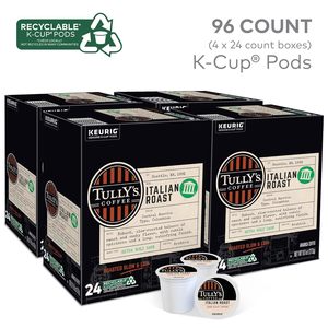 Café Tully's Italian Roast, dosettes K-Cup individuelles pour Keurig, café torréfié foncé, 96 unités - Product Image 2
