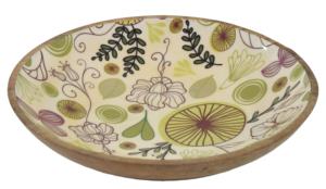 Design floral émaillé bol à salade en bois uni ustensiles de cuisine polyvalents pour les fruits et les fêtes prix d'usine - Product Image 2