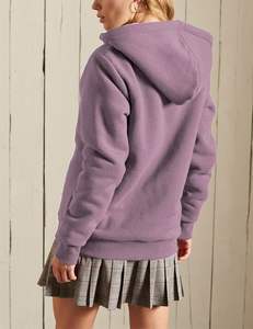 Women's High Quality Wool Fabric Casual Letterman Style <b>Hoodie</b> Sweatshirt Jacket Coat Full Zip <b>Sherpa</b> Lined 100% Cotton Winter - Product Image 5