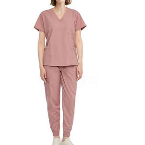 Vêtements de travail médicaux pour femmes de haute qualité, en coton respirant et polyester, ensembles de blouses d'infirmière, ajustement confortable pour une utilisation à l'hôpital - Product Image 2