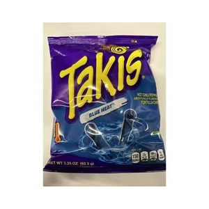 Лидер продаж, экзотическая закуска Takis Fuego, зерновая закуска Takis, чипсы Blue Fuego, острый Чили и лайм, лимитированный выпуск, синий