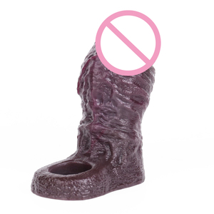 Anillo para Pene al por Mayor, Funda Hueca para Pene, Anillo de Bloqueo, Silicona, Cuero, para Hombre, Anillo para Pene Largo y Grueso - Product Image 4