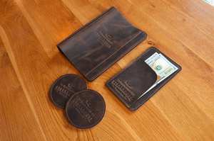 Portafacturas de Cuero para Restaurante, Tienda, Hotel y Restaurante, Carpeta de Cuero Sintético con Correa, Producto LBH-0156 - Product Image 4