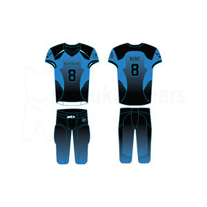 Uniforme de football américain personnalisé de haute qualité, sublimé, court, respirant, séchage rapide, tissu polyester et élasthanne, national - Product Image 4
