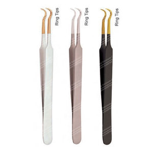 Pince à épiler Type crochet en acier inoxydable pour Extension de cils - Product Image 1